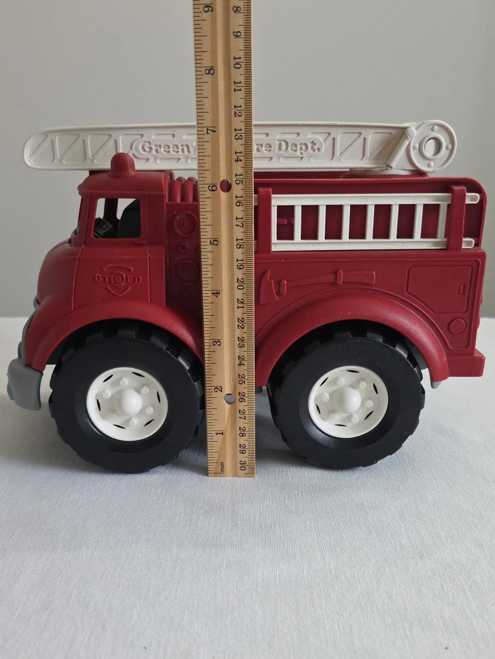 Green Toys Green Recycle Truck & Red Fire Engine Lot Of 2 Toy Vehicles USA Made